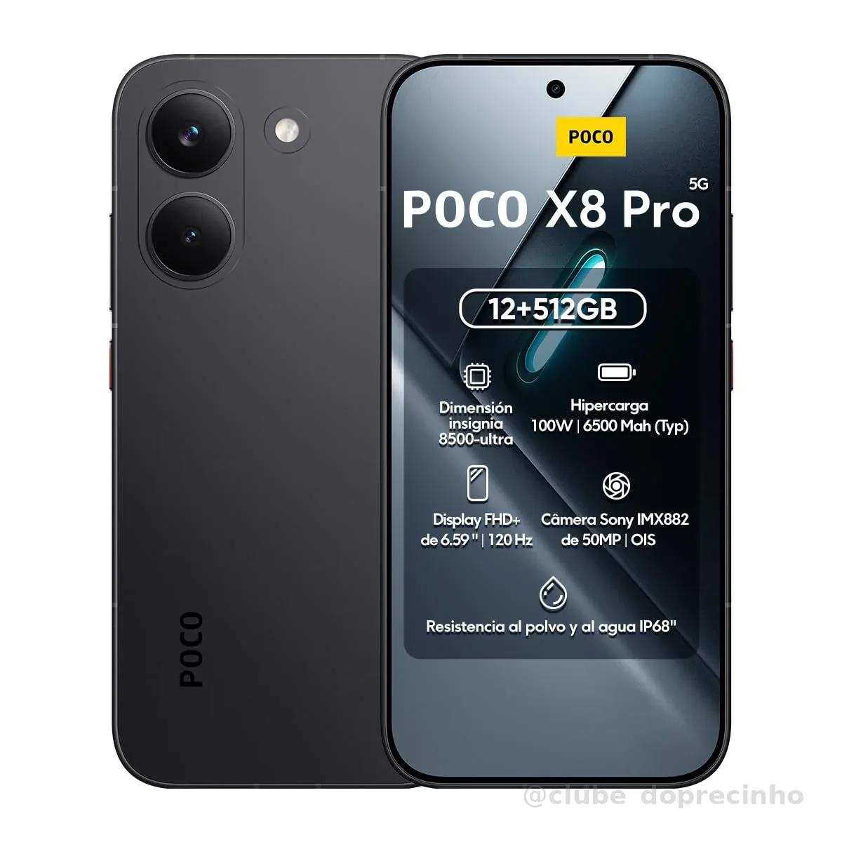 Smartphone Xiaomi Poco X8 Pro 512GB / 12GB Ram (Preto)