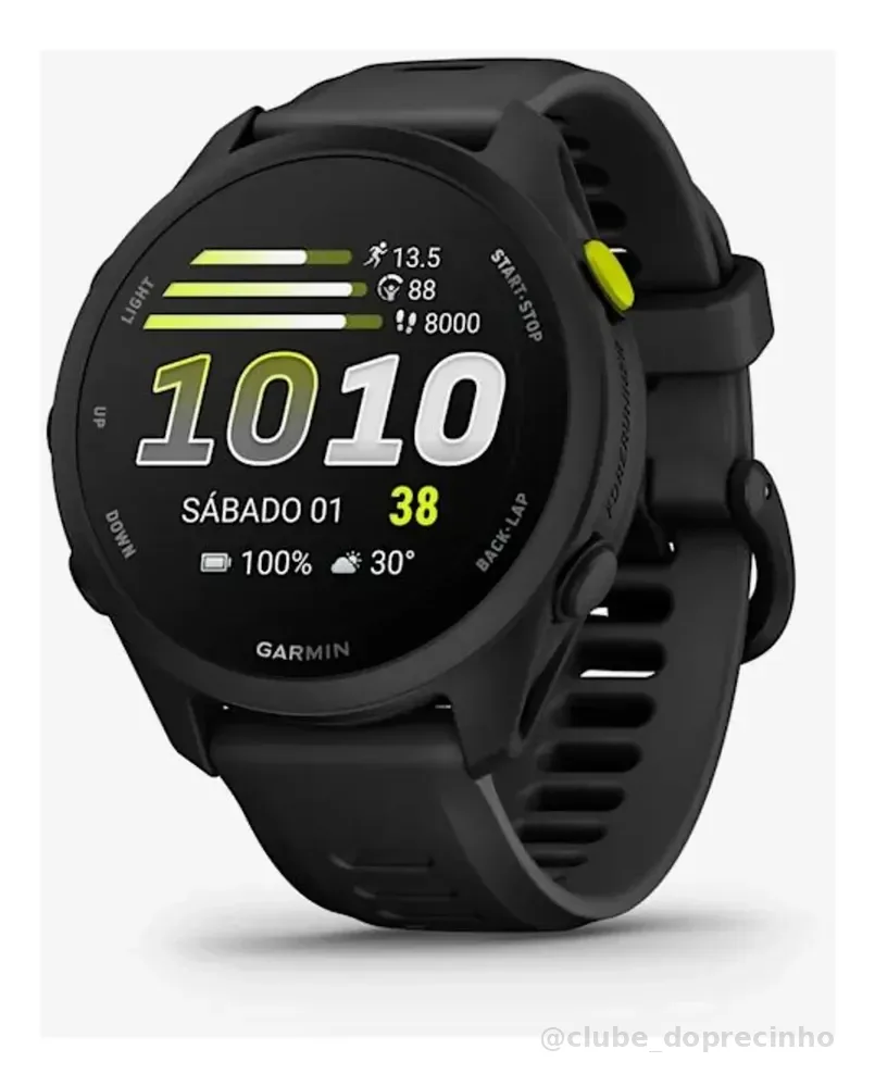 Relogio Garmin Forerunner 70 Touch Preto Garantia E Nf-e Preto Mesh