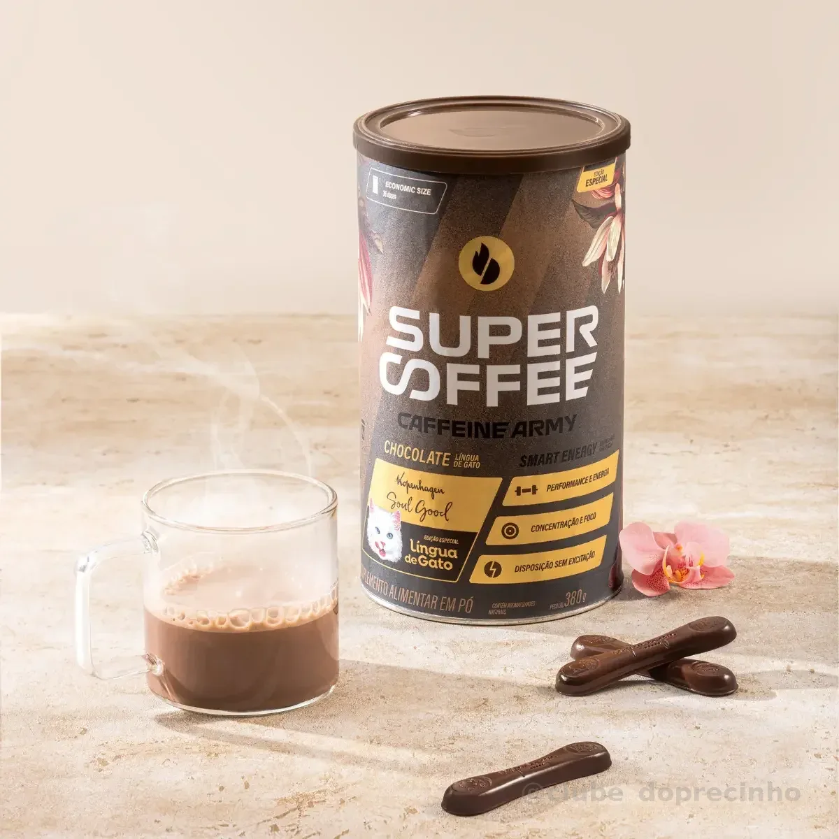 SuperCoffee Língua de Gato 380g Caffeine Army