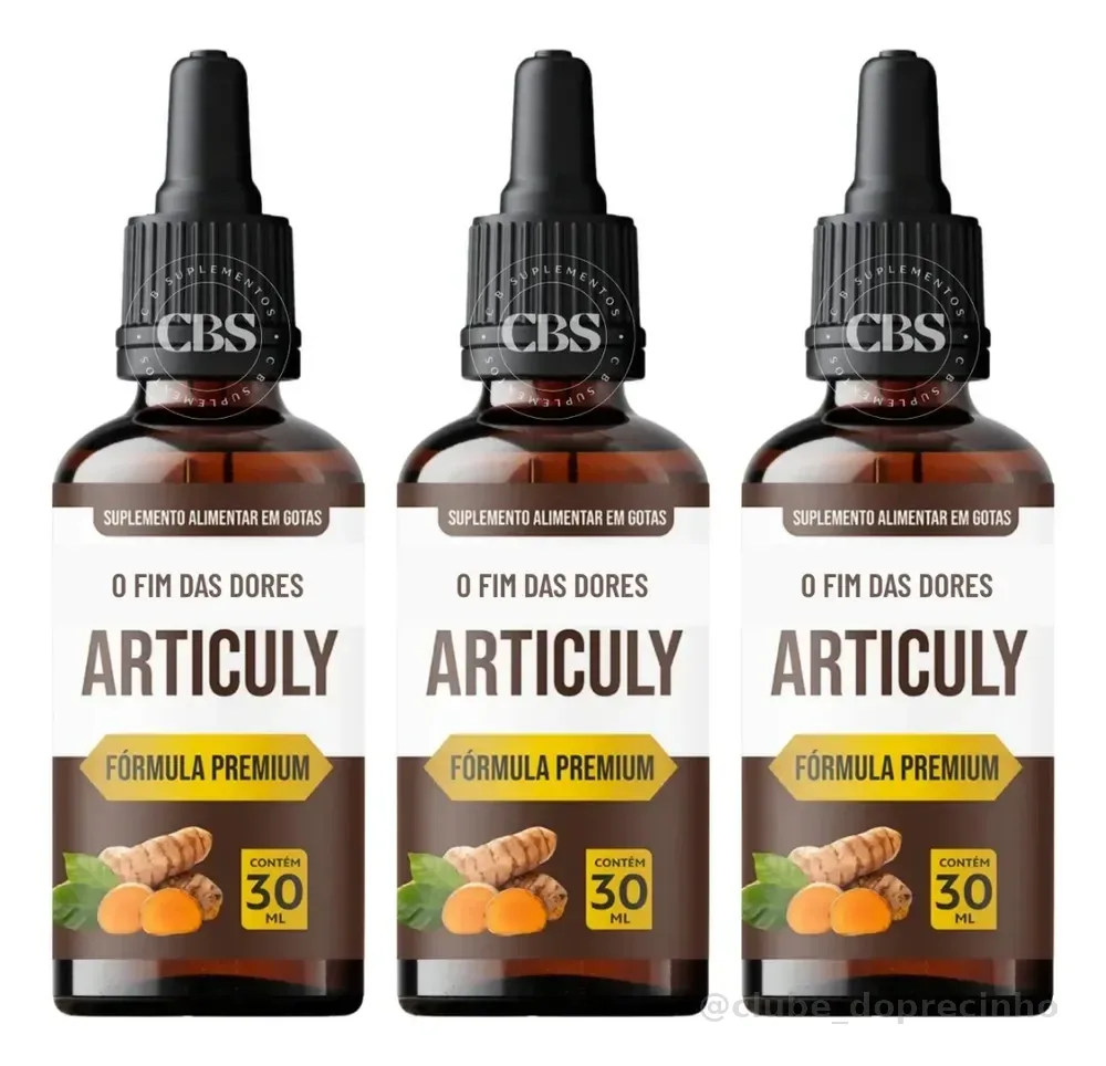 3x Articuly 30ml Suplemento Em Gotas Para Mobilidade Total Envio Em 24 Horas