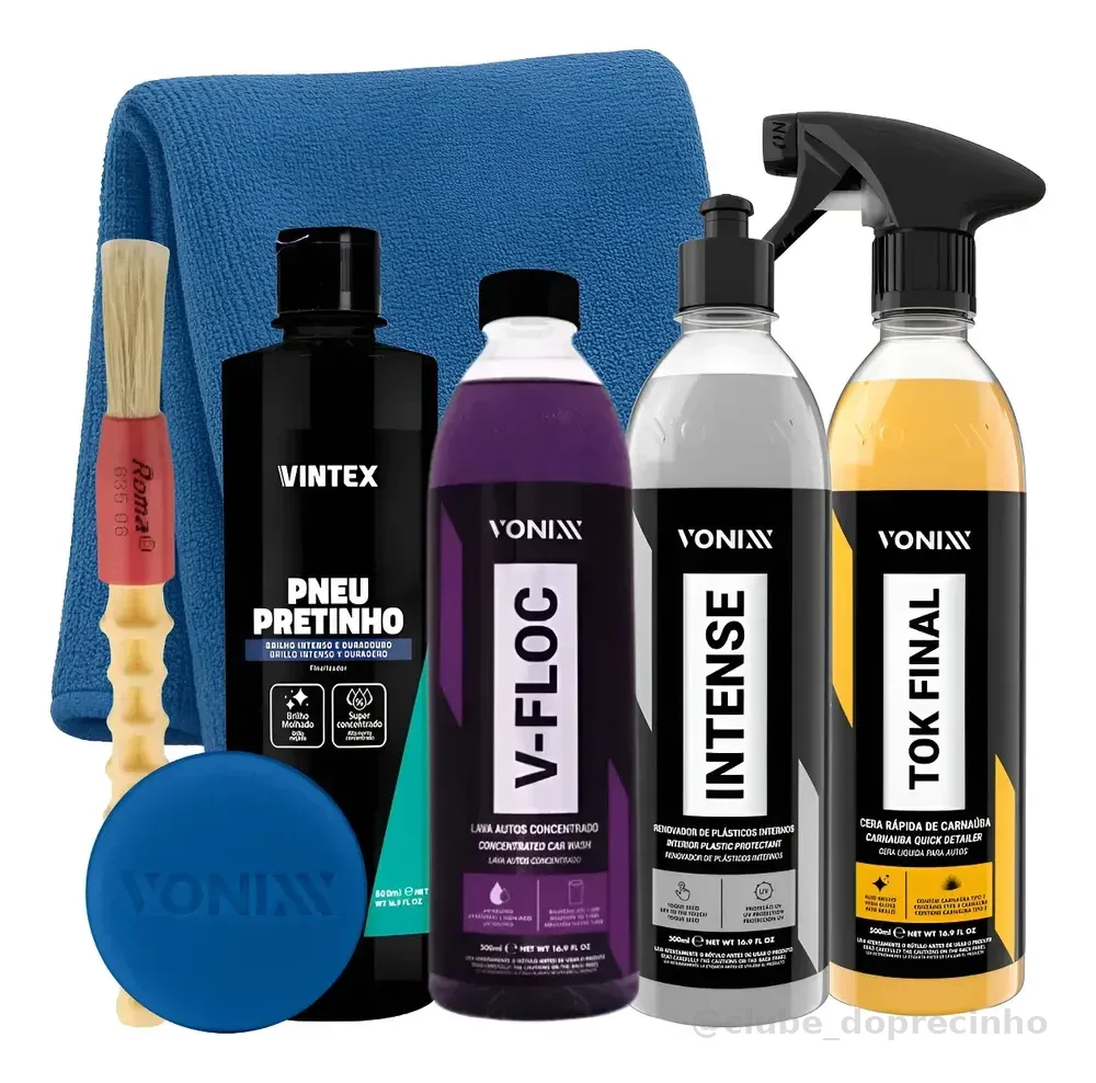 Kit Shampoo V-floc Cera Tok Final Intense Vonixx Pretinho
