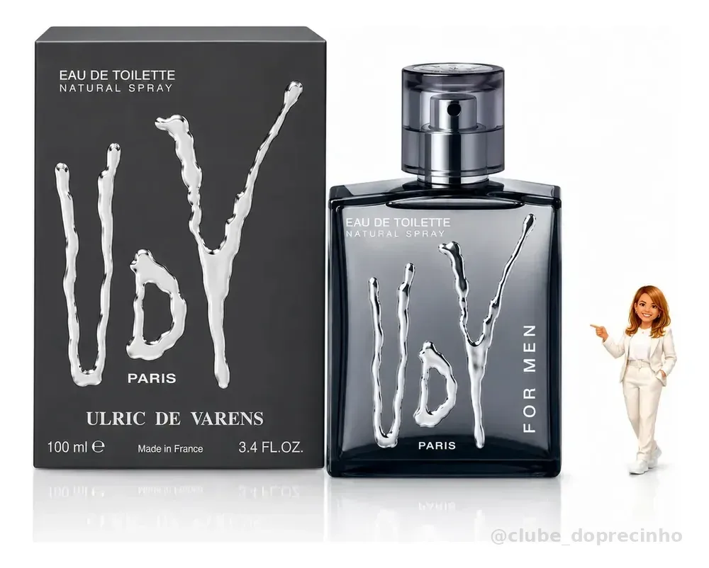 Perfume Udv For Men Ulric De Varens Edt 100ml Masculino Cítrico Amadeirado