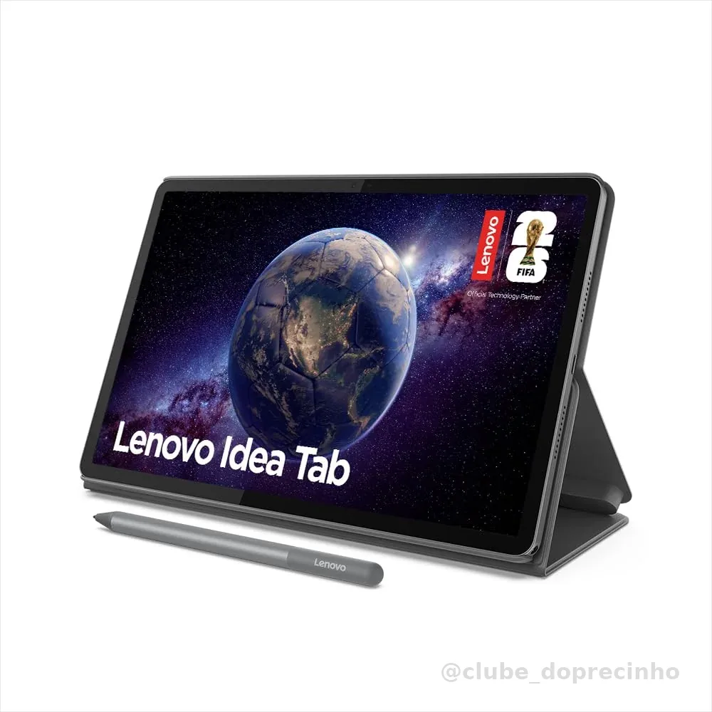 Tablet Lenovo Idea Tab 11" 90Hz - Octa-Core, 4GB RAM, 128GB, Wi-Fi 5, Android 15, Caneta e Capa