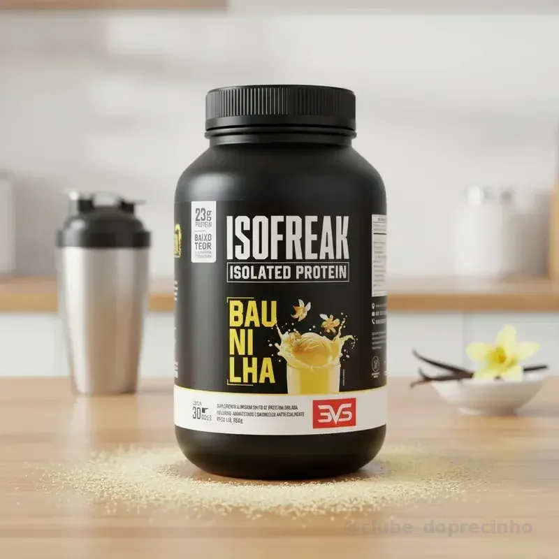 Whey Isolado Isofreak 900g Sabor: Baunilha - Fórmula Avançada Com 23g De Proteína Por Dose