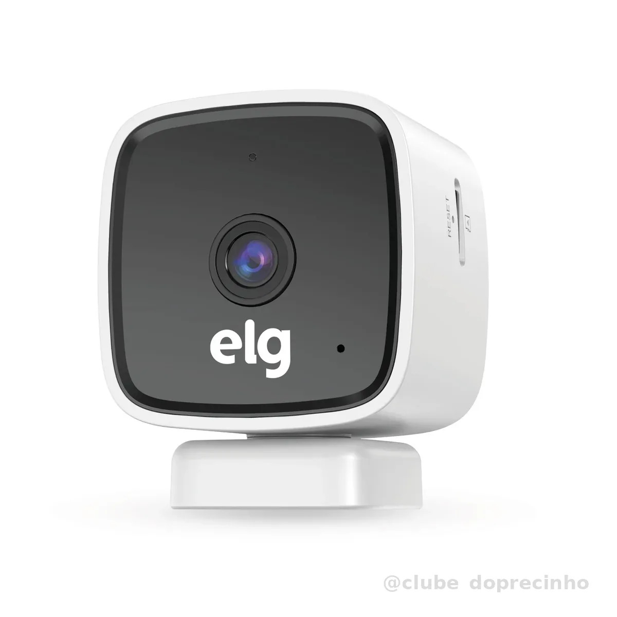 ELG, SHCI603, Câmera interna 1080P Full HD Inteligente Wi-Fi com Botão SOS, Áudio Bidirecional, Visão Noturna e Detecção de Movimentos, Branco