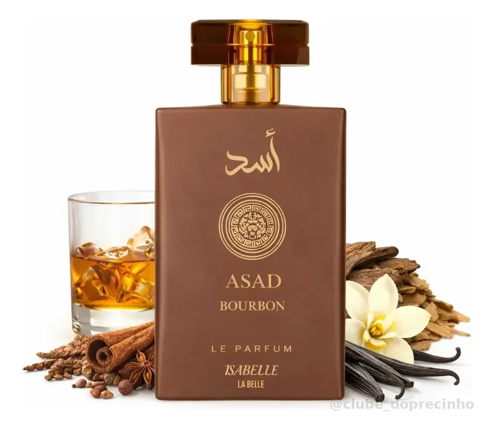 Perfume Arabe Masculino Asad Isabelle La Belle 100ml Eau De Parfum Fragrância Intensa Oriental Amadeirado Asad Bourbon