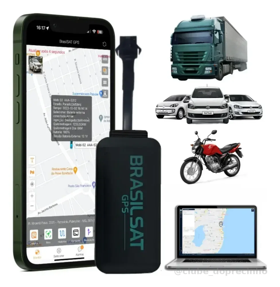 Rastreador GPS Veicular 4G com App em Tempo Real | Ideal para Frotas, Carro, Moto, Caminhão e Veículos Elétricos