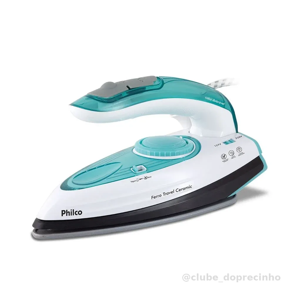 Ferro a Vapor Philco Travel Ceramic Bivolt