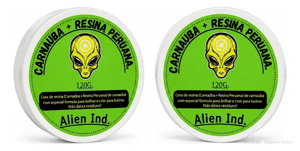 Kit Estetica 2 Ceras De Polimento Carnaúba Alien Ind