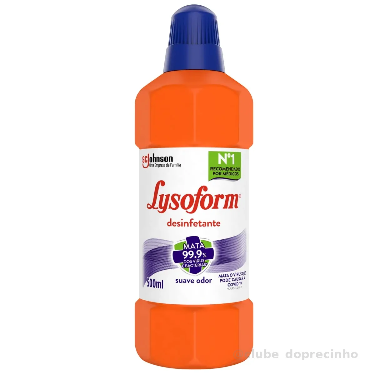 Lysoform Suave Odor, Desinfetante Líquido, Limpeza Pesada e Eficiente, 500ml