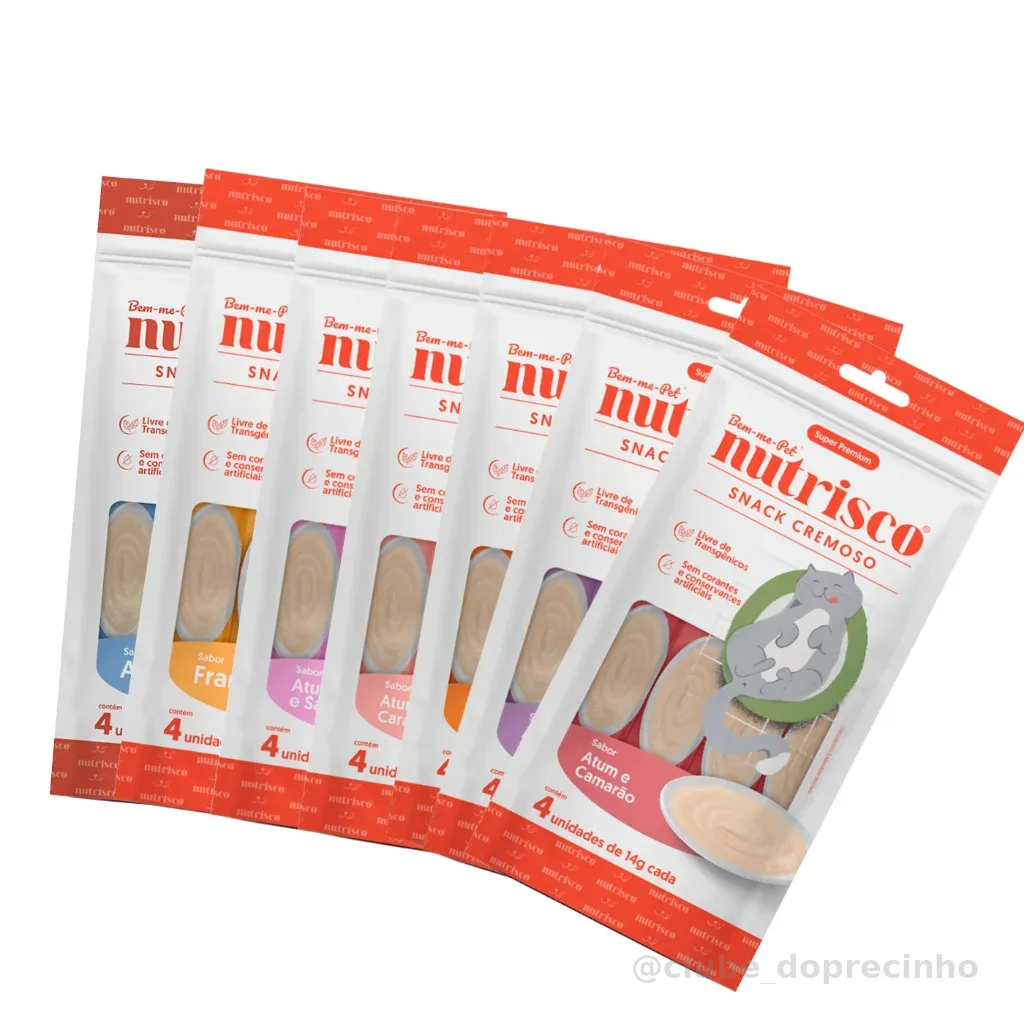 Snack Cremoso para Gatos Nutrisco Sabores Variados 56 g Pestisco