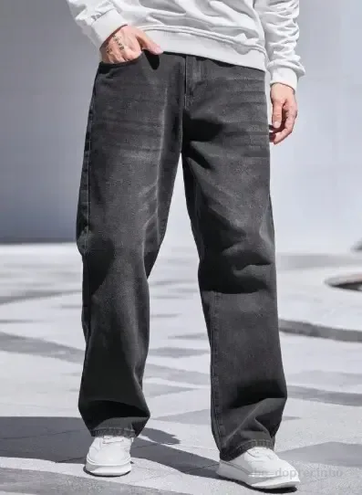 Calça Jeans Masculina Modelo Balão Baggy Bag Reta Boca Larga