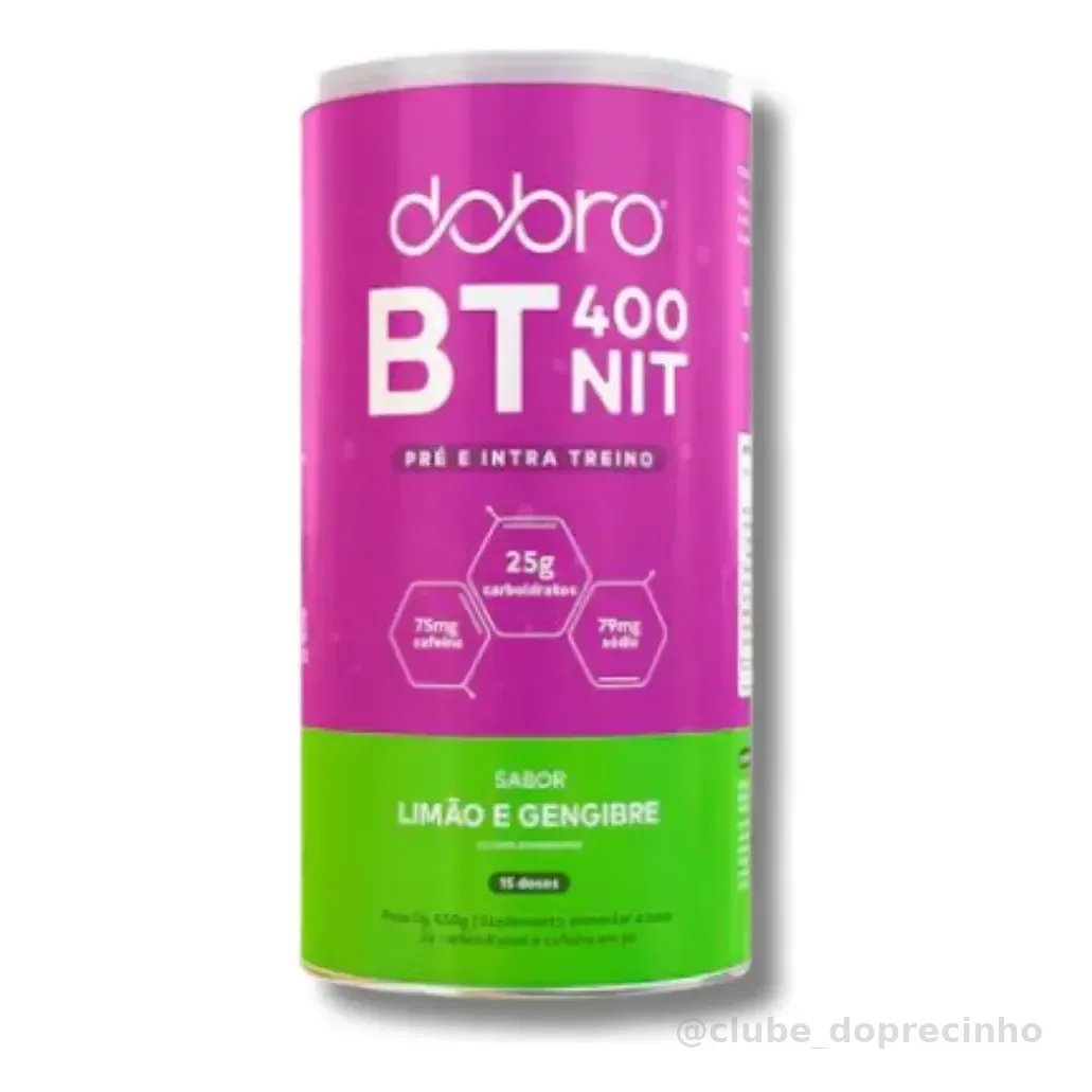 Bt Nitrato 400 Carboidratos Beterraba Dobro Sabor Limão e Gengibre