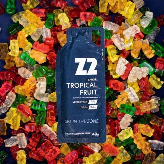 Energy Gel Z2 Tropical Fruit Box 10 Unidades Sachê 40g Tropical Fruit