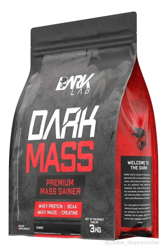 Hipercalorico Dark Mass - 3kg - Dark Lab Sabor Chocolate