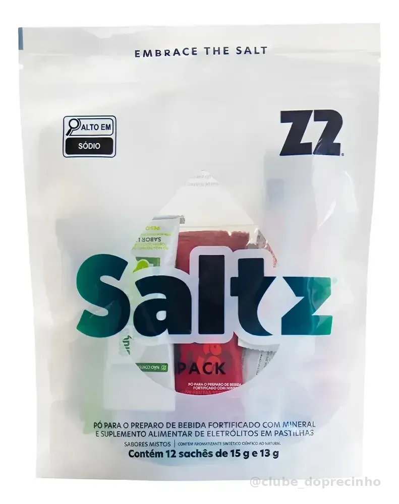 Z2 Saltz Pack 12 Sticks 15g Sortidos Eletrólitos Sódio Saltz Pack