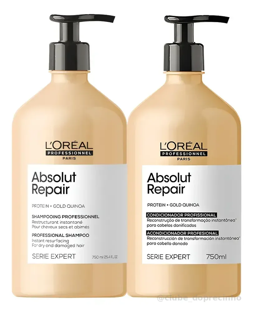Kit L'oréal Professionnel Absolut Repair Gold Duo 750