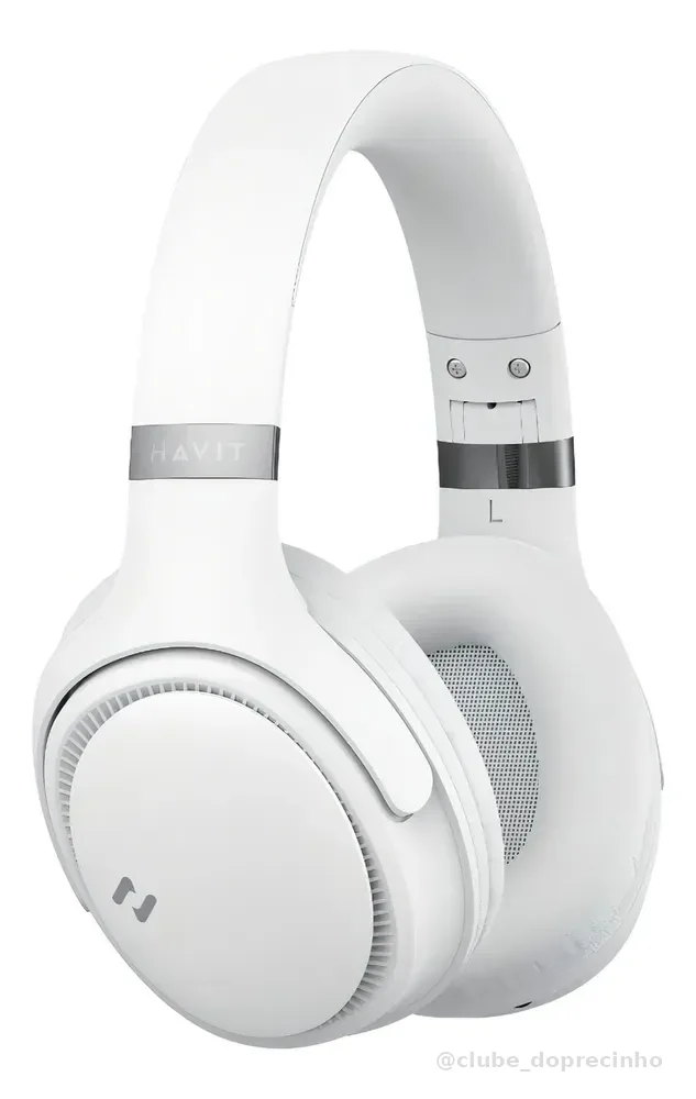 Heaphone Havit H630bt Bluetooth 5.3 On-ear 3d 55h Cor Bege