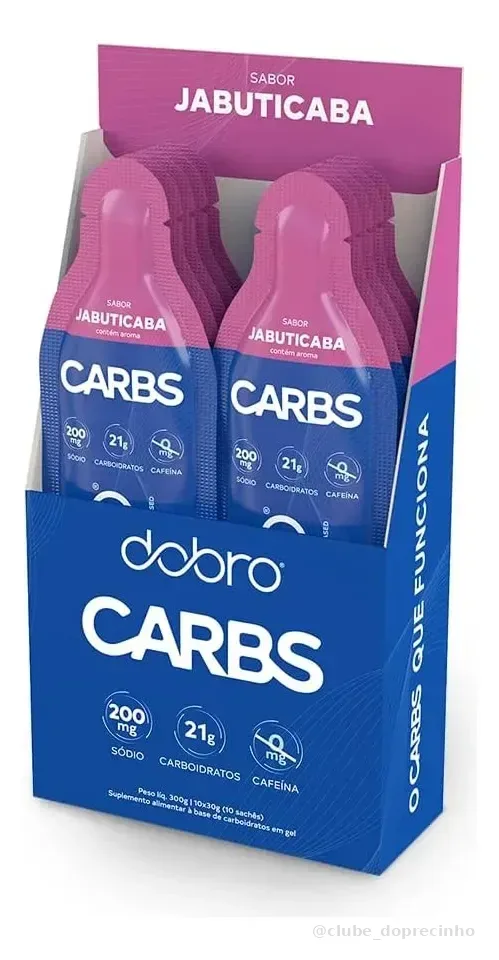 Carbs Gel (10 Uni De 30g) Dobro Sabor Jabuticaba Gel De Carb Jabuticaba