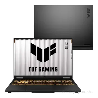 Notebook Asus Tuf Gaming F16, Intel Core i5 14a Geração, Nvidia RTX™ 5060, 8GB, 512gb SSD, Keepos, 16" LED Fhd+ Nível Ips, Jaeger Gray