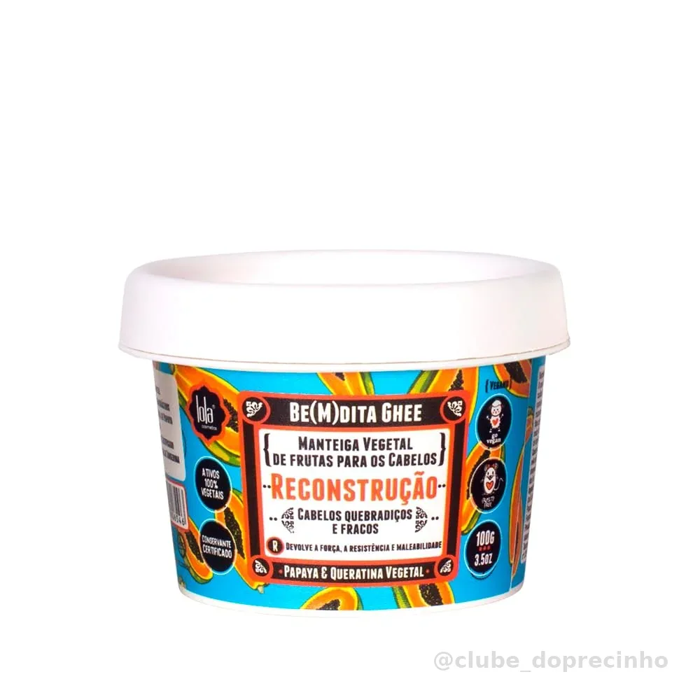 Be(M)Dita Ghee Reconstrução Mamão 100G, Lola Cosmetics