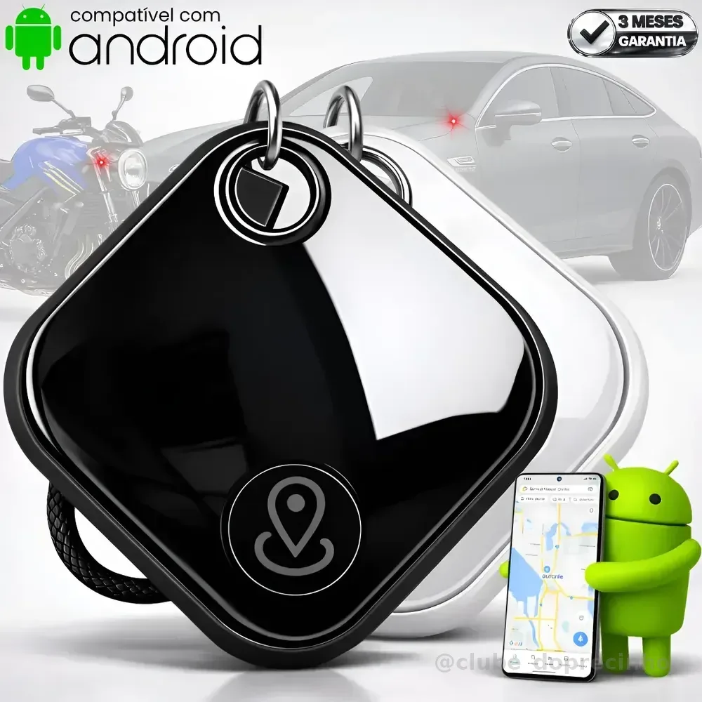Mini Rastreador Veicular Moto Carro Localizador Gps Android Preto/branco