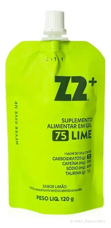 Energy Gel Z2+ Lime Flask 120g (75carb) Lime