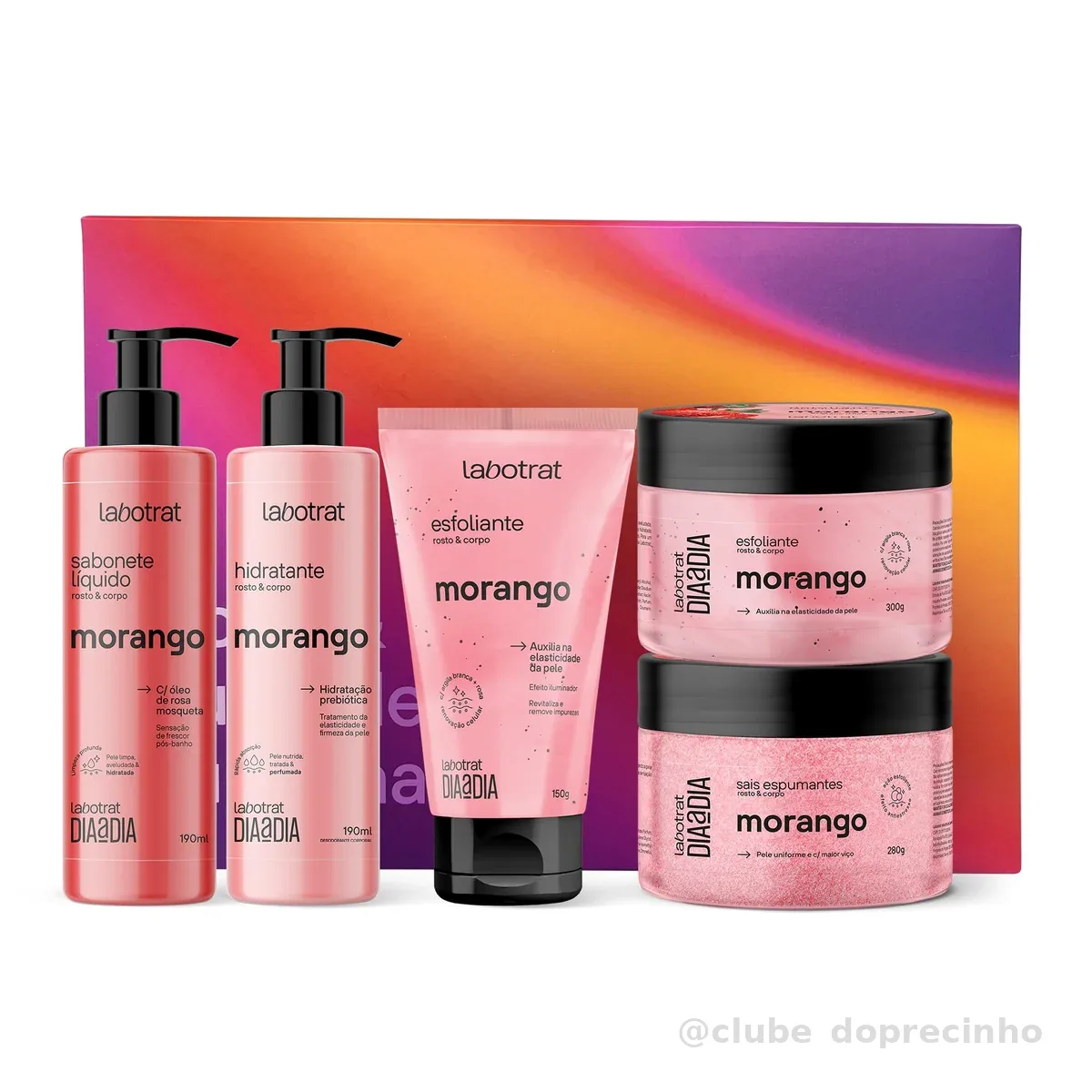 Labotrat - Kit Experiência Banho 5 Itens Morango