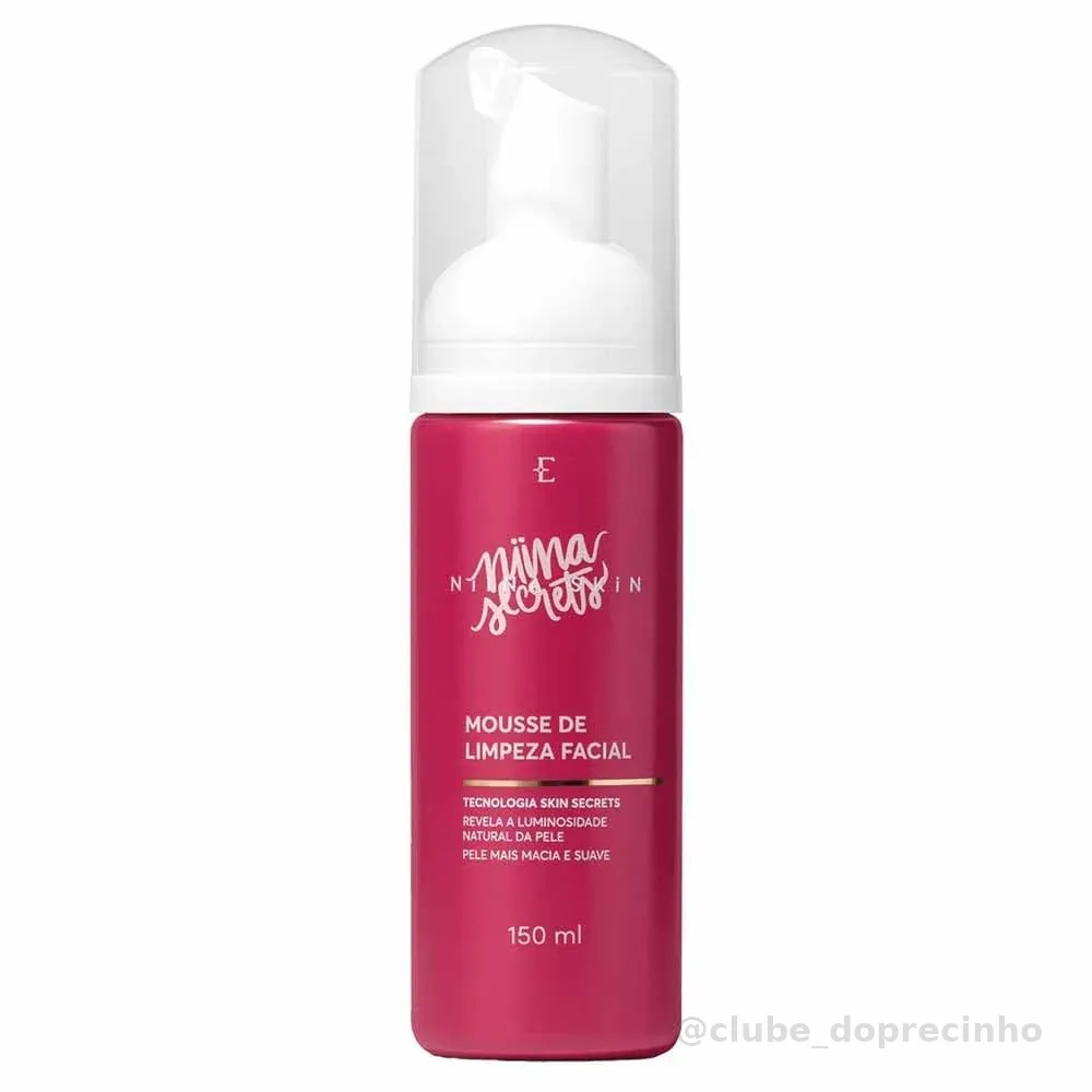 NIINA SKIN MOUSSE LIMPEZA FACIAL PINK 150ml