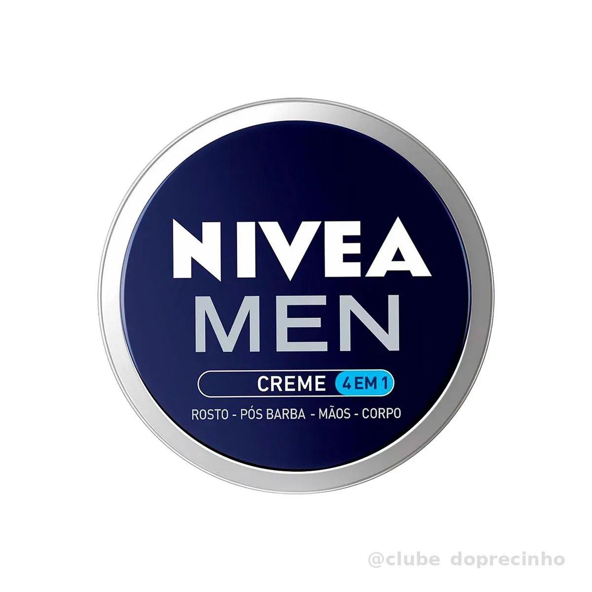 NIVEA MEN Creme 4 em 1 75g, Hidratação Intensa, Evita Ressecamento, Corporal, Facial, Mãos, Pós Barba, Pele Normal e Extrasseca