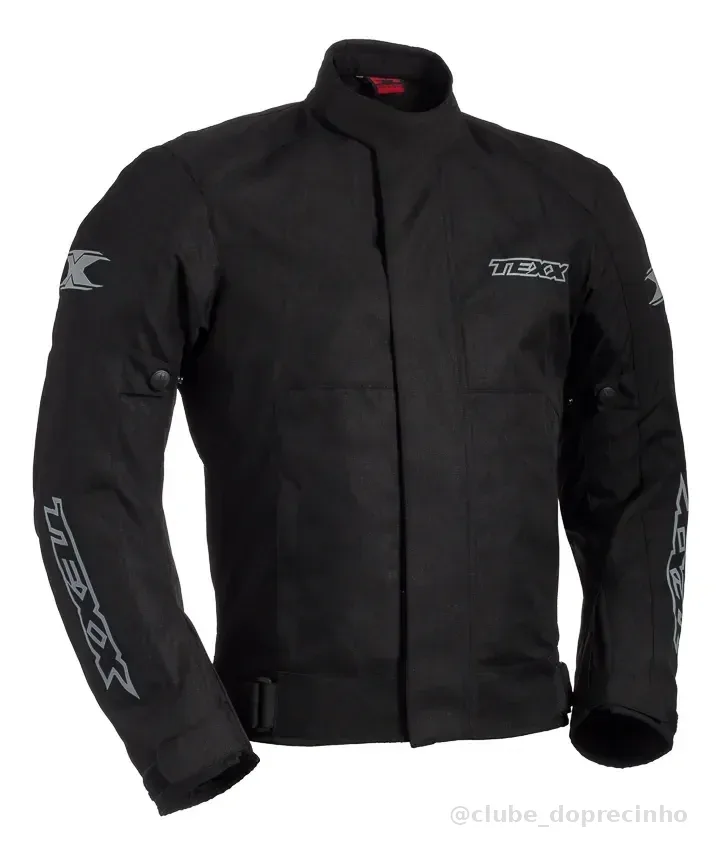 Jaqueta Motoqueiro Masculina Texx Ronin X11 Impermeável Full V1 - Preto Liso L