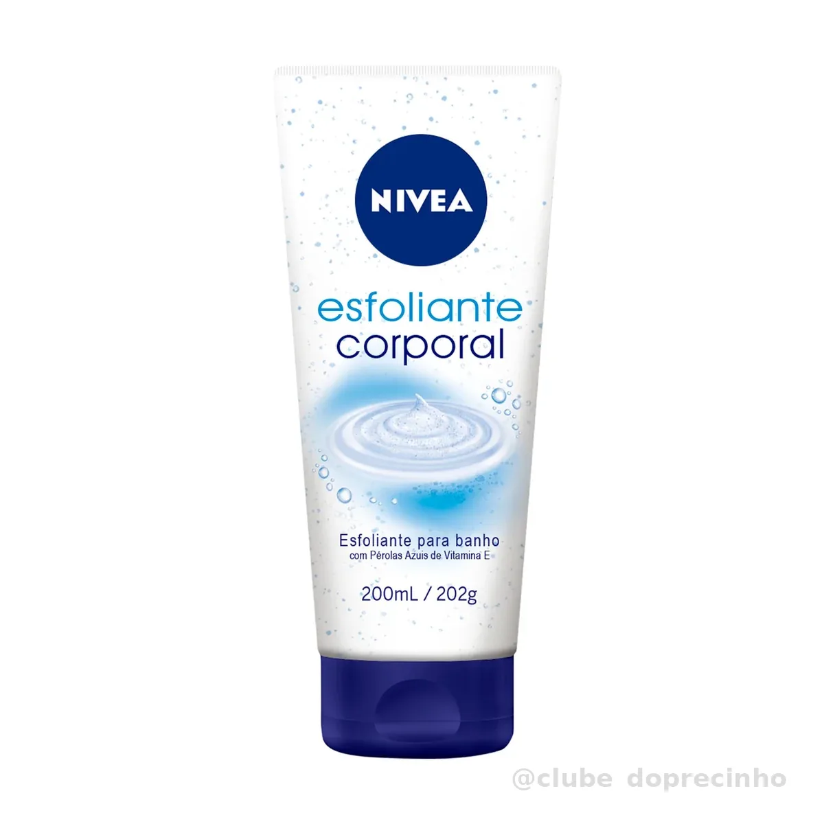 NIVEA Esfoliante Corporal para Banho 200ml, Esfoliação Suave, Remove Impurezas, Renovação Celular, Pele Uniforme e Macia