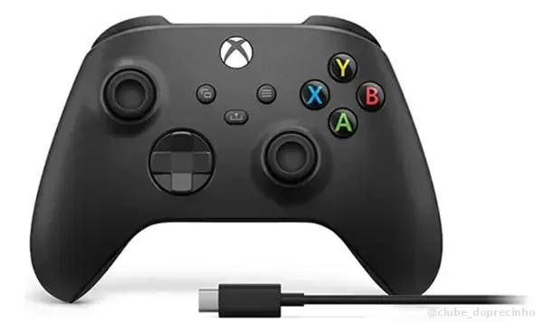 Controle Sem Fio Microsoft Xbox Series X|S Carbon Black, Com Bluetooth e Vibração