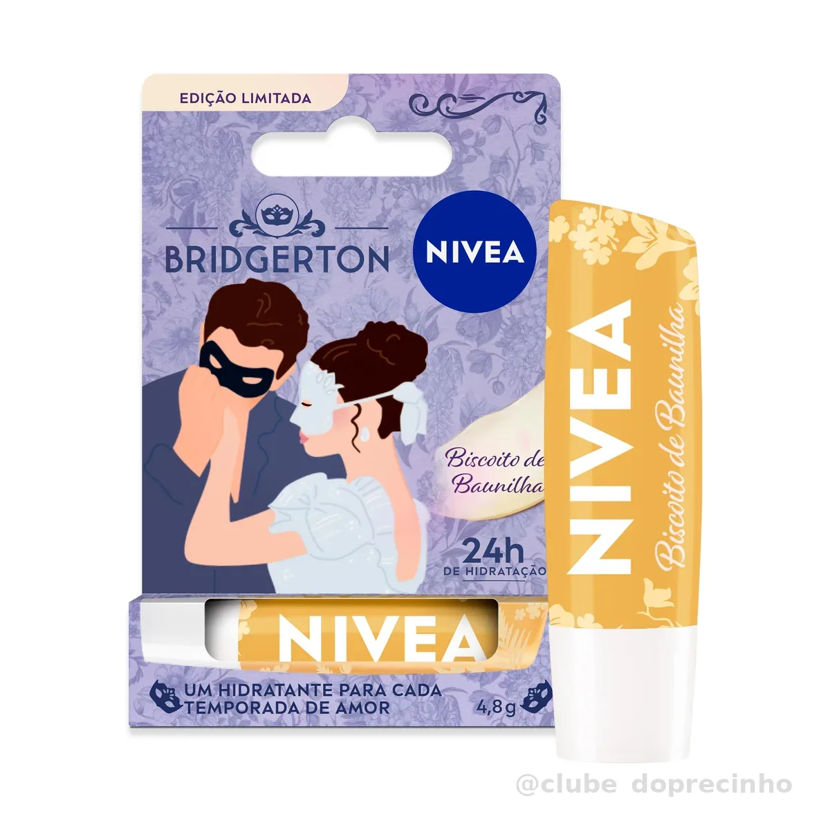 NIVEA Hidratante Labial Biscoito de Baunilha Ed. Limitada Bridgerton 4,8g