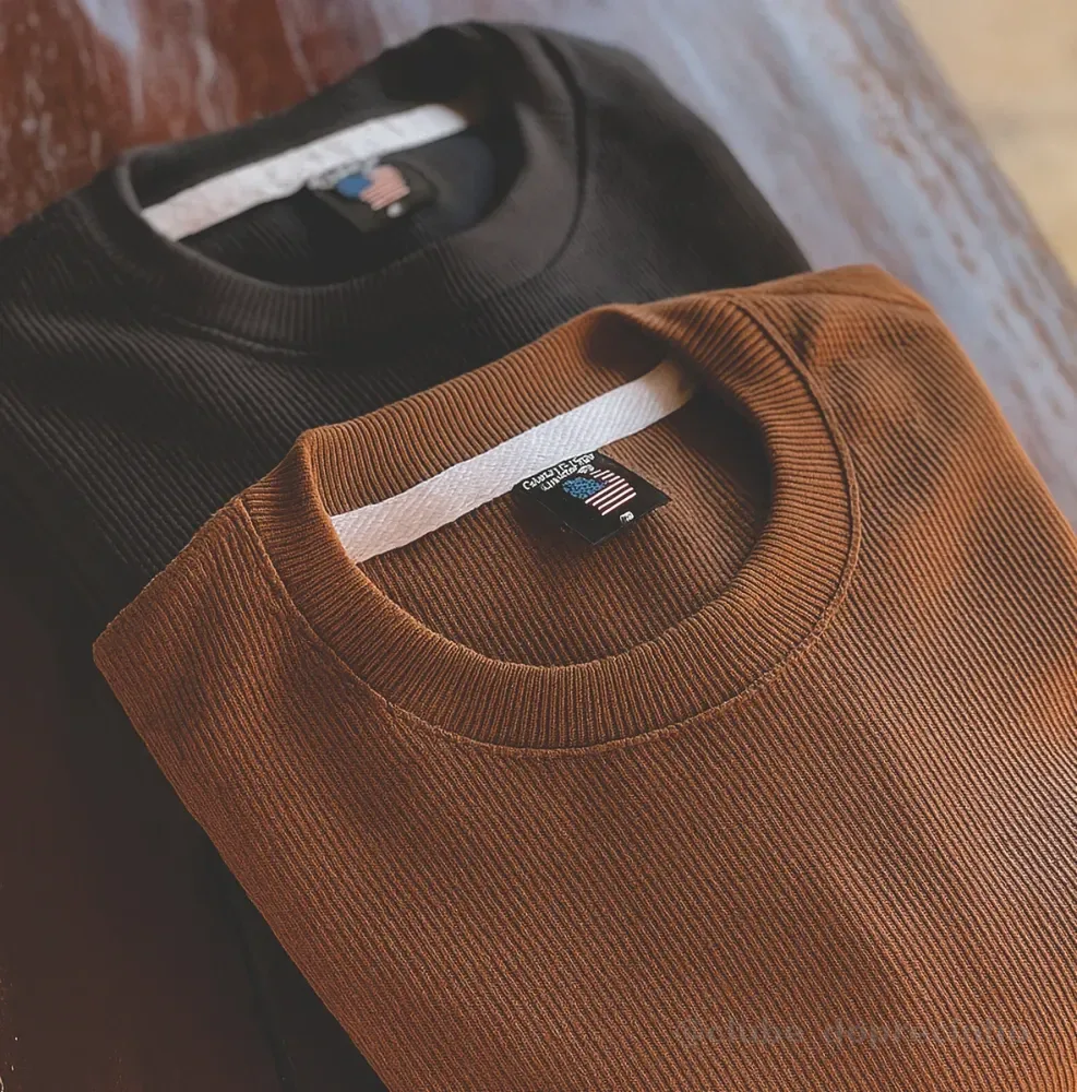 Kit 2 Camisetas Oversized Masculina Texturizado Premium Kit 2 Over - Preto Marrom M