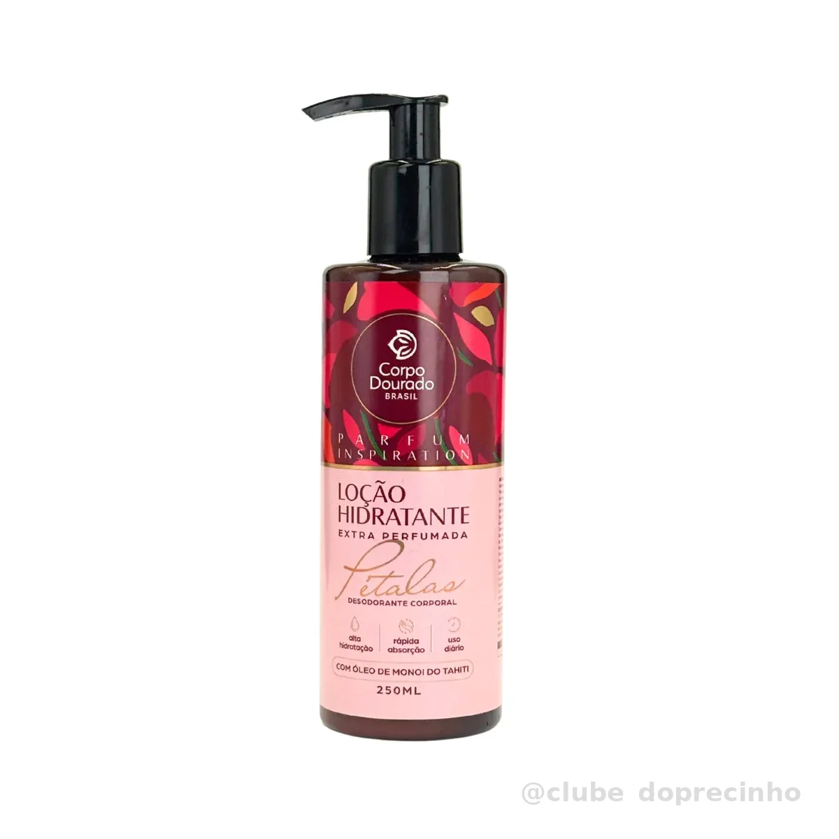 Corpo Dourado Hidratante Parfum Inspiration Pétalas | Hidratante e calmante | 250ml