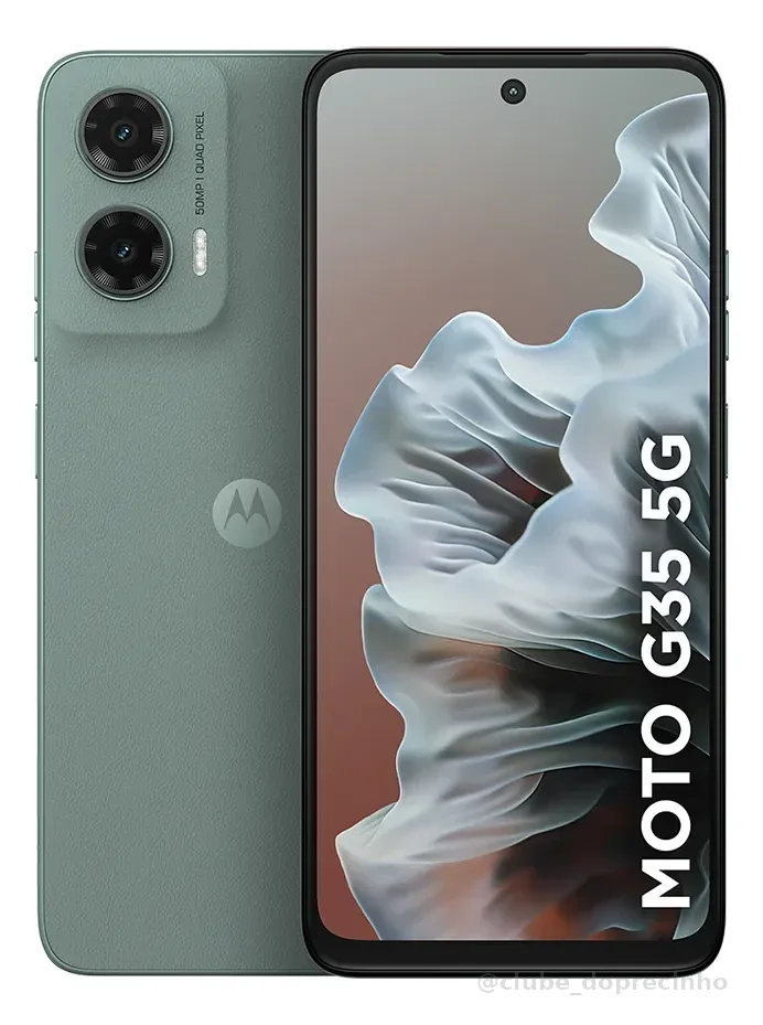 Smartphone Motorola Moto g35 5G - 256GB 12GB (4GB RAM+8GB Ram Boost) e Camera 50MP com AI NFC Tela 6.7" com Superbrilho - Cinza