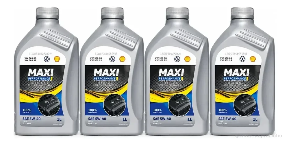 Kit 4 Litros Oleo Maxi Performace 5w40 508/88 Vw