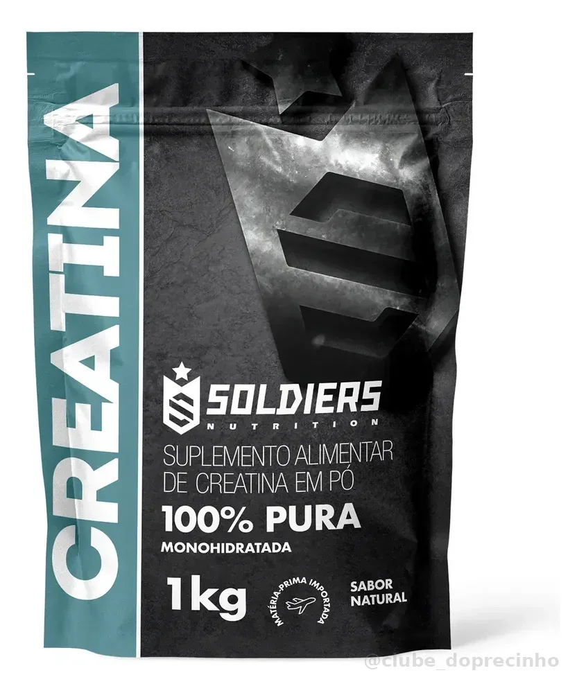 Creatina 1kg Suplemento Em Pó 100% Pura - Soldiers Nutrition Natural