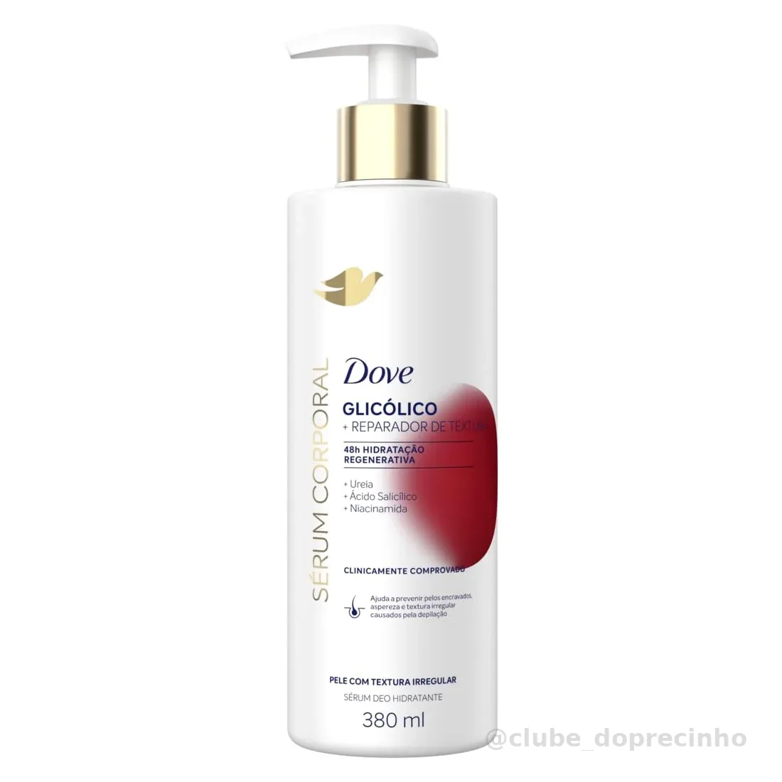 Dove Hidratante Sérum Corporal Glicólico + Reparador de Textura 380ml
