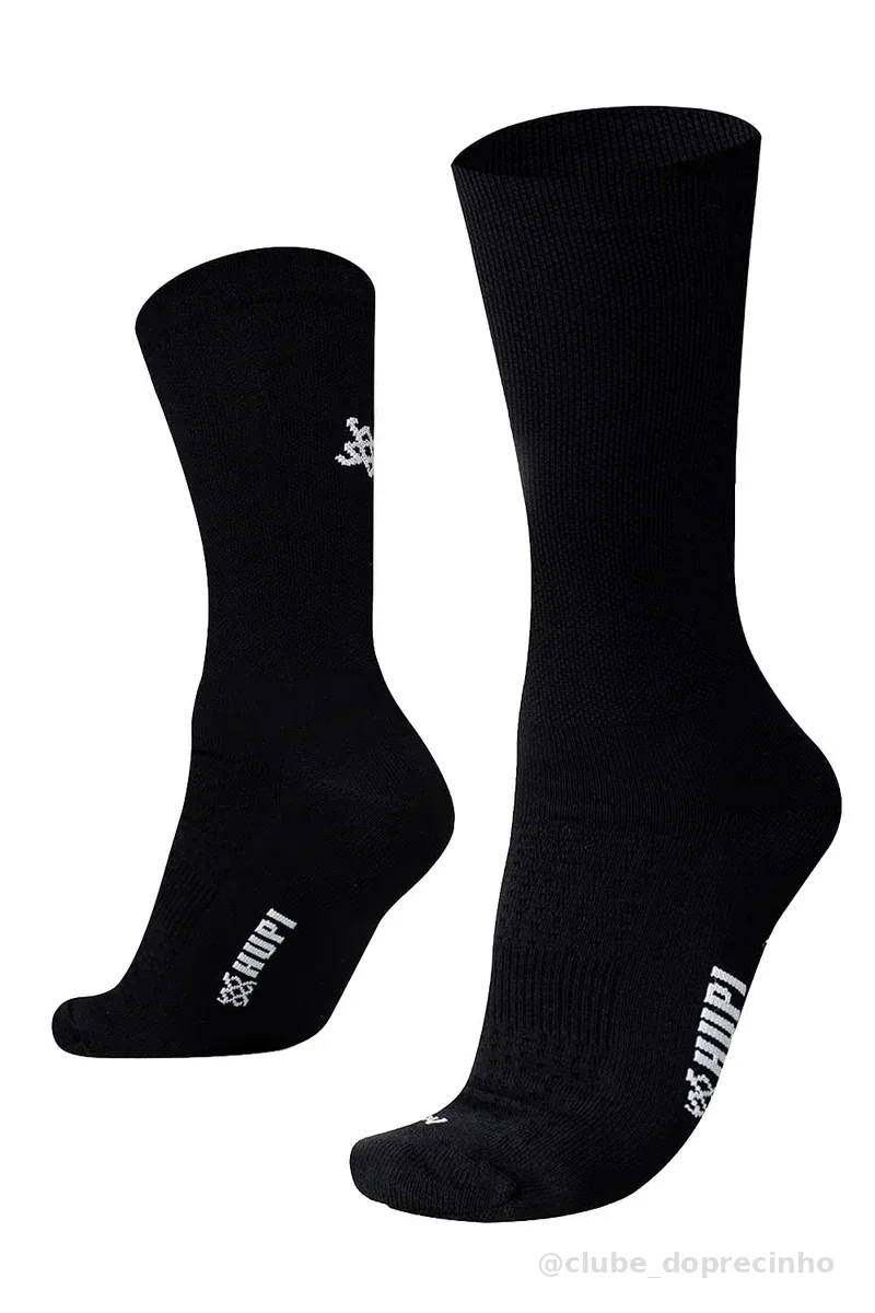 Meia Hupi Run para Corrida Preto/branco, Cor: Preto/branco