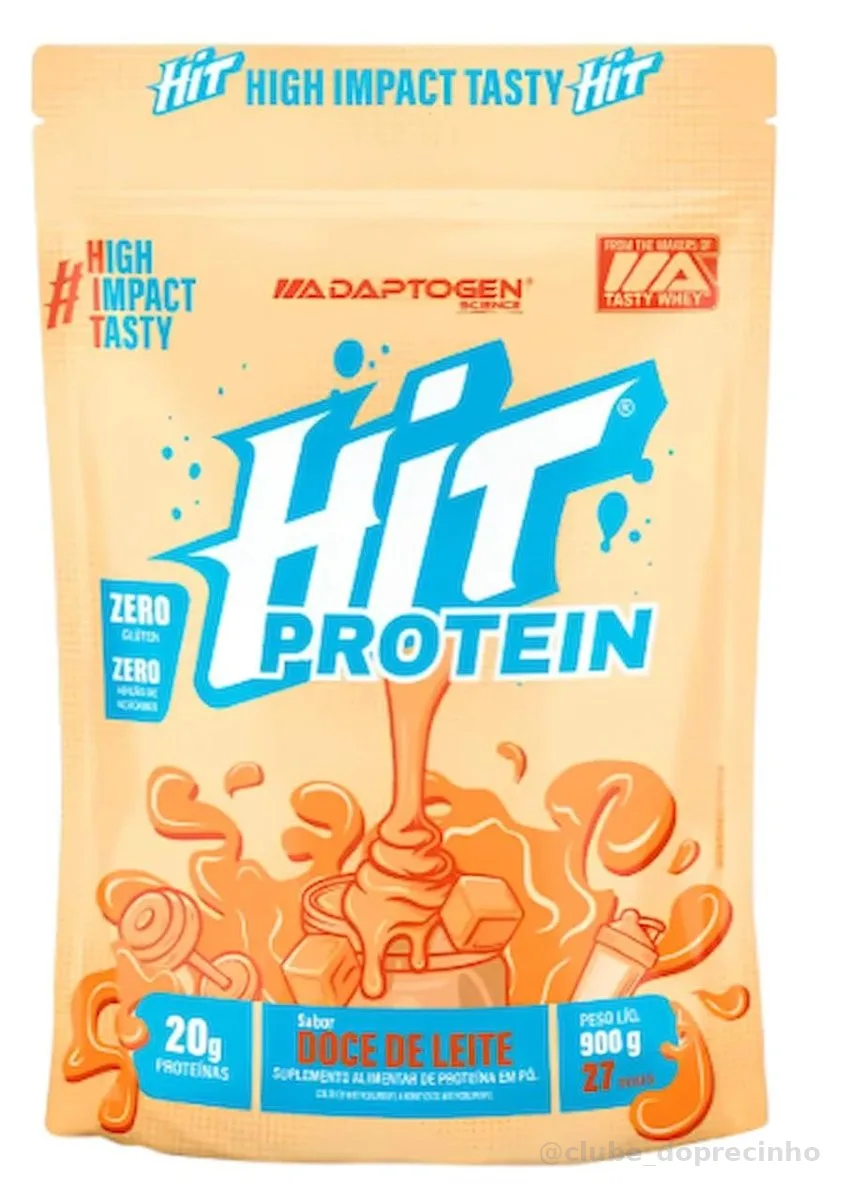 HIT Protein (900g) Sabor Doce de Leite – Adaptogen Scinece | 20G Proteina por dose