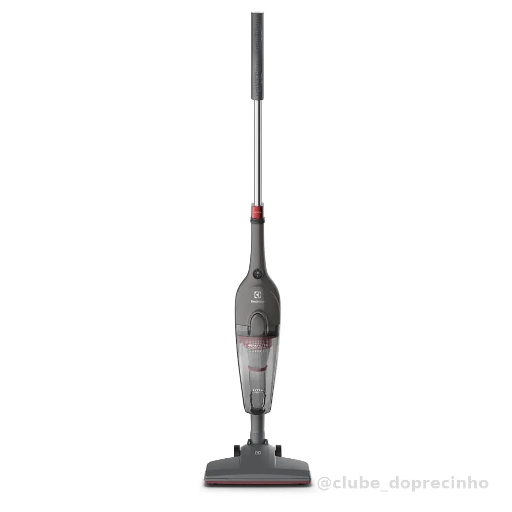 Electrolux, Aspirador pó vertical com fio portátil de mão 2 em 1 potente 1450W cabo 6m capacidade 1,6L filtro HEPA Electrolux STK15 Cinza Urban Grey STK 127v