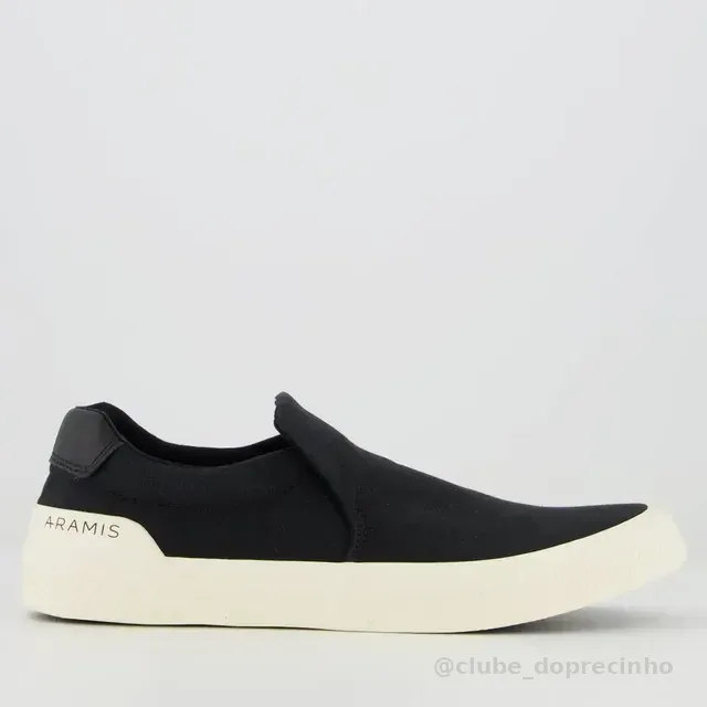 Tênis Aramis Daily Slip Canvas Preto