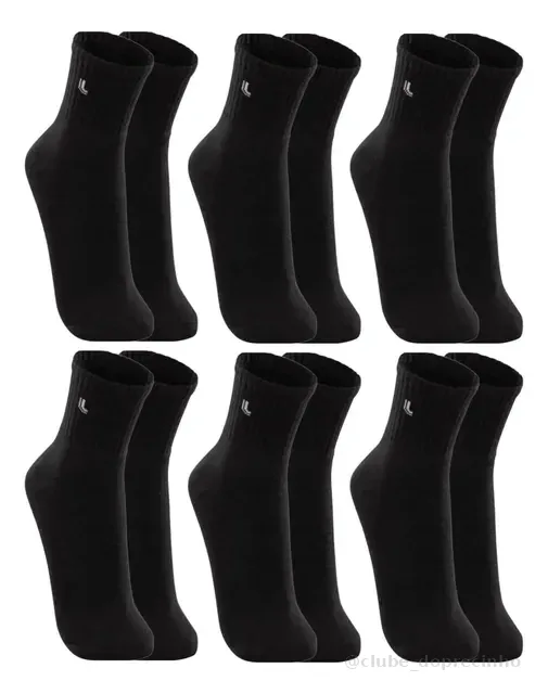 6 Pares Meias Lupo Sport Cano Médio Alto Academia Original