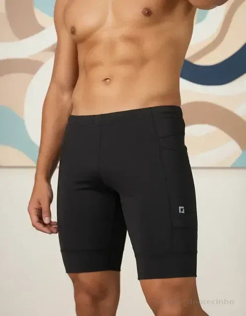Shorts  Compressão De Corrida Masculino C/ Bolsos Promoção