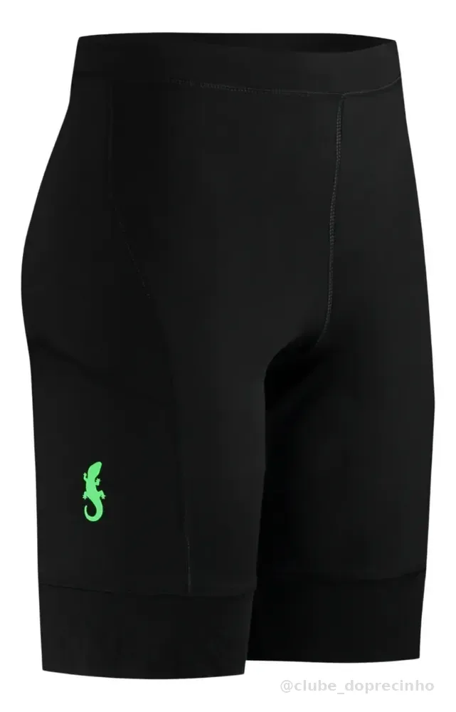 Bermuda Corrida Compressão Masculina Kupaa Preto Esporte Preto