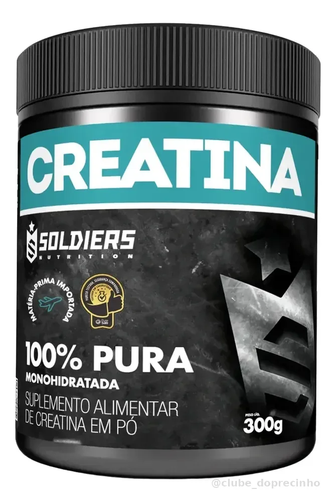 Creatina 300g Suplemento Monohidratada em pó 100% Pura - Soldiers Nutrition