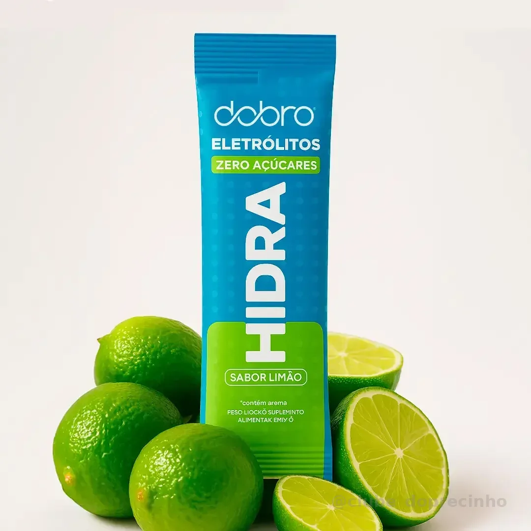 Hidra Eletrolitos Dobro Caixa Com 10 Sachês De 7g Sabor Limão