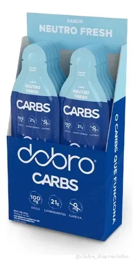 Carbs Gel Dobro Sabor Neutro Fresh Sabor Sem Cafeína